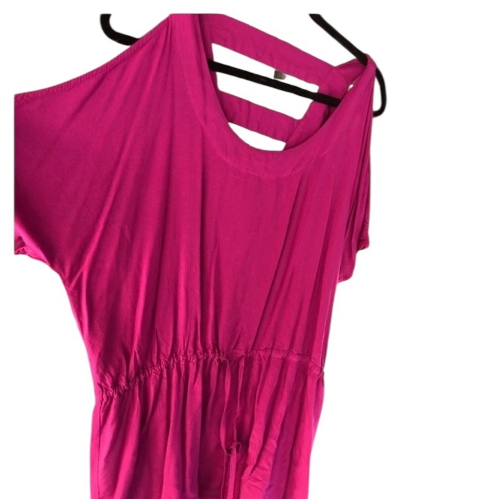 Kris Jenner LG-XL pink romper or cover adjustable waist oversized fits 14-16